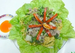 [Chế biến]-Mì xào bò