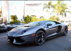 Lamborghini Aventador màu nâu bạc cực hiếm