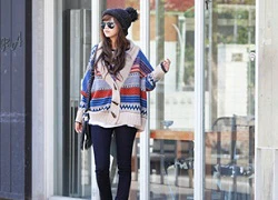 Mix cardigan Hàn Quốc thật sành điệu