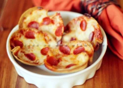 [Chế biến]-Pizza nhí xinh xinh mà giòn tan