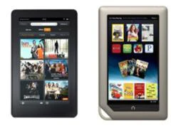 So sánh giữa Amazon Kindle Fire và Barnes &#038; Noble Nook Tablet