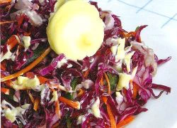 [Chế biến]- Salad cải tím ruốc tôm