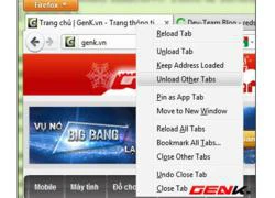Ngừng tải trang chưa đọc để tiết kiệm bộ nhớ trên Firefox
