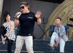 Phạm Văn Mách đeo kính đen "cực ngầu" tập hát - Bật mí liveshow Bảo Thy