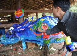 Trâu cũng "chơi"... body painting