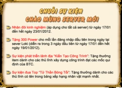 Dòng Máu Anh Hùng ra server mới Loki- Vùng Đất Bóng Tối