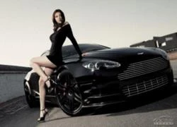 Người mẫu sexy bên siêu xe Aston Martin