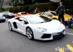 Video cuộc &#8216;họp mặt&#8217; của 8 chiếc Lamborghini Aventador