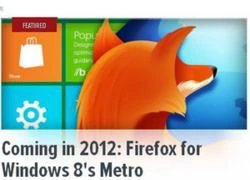 Firefox cho Windows 8 sẽ có &#8220;phong cách Metro&#8221;