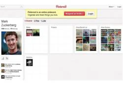 Mark Zuckerberg cũng tham gia mạng xã hội Pinterest