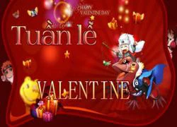 Ninja tung "mưa" sự kiện chào mừng Valentine