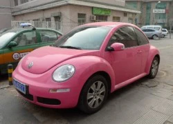 'Bọ' Volkswagen Beetle màu hồng ngộ nghĩnh