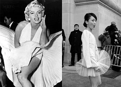 Châu Tấn tốc váy kiểu Marilyn Monroe