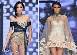 Đầm ren mỏng nữ tính lên ngôi trên sàn catwalk Việt