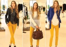 Gợi ý 3 cách mix đồ đẹp cùng quần jeans màu mustard