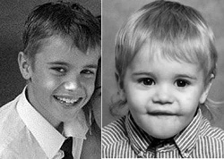 Justin Bieber dễ thương ngày bé