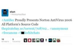 Nhóm hacker Anonymous chính thức công bố mã nguồn Symantec Norton Antivirus