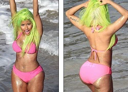 Nicki Minaj khoe vòng ba "khủng" như cô Kim