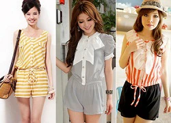 Play-suit cho bạn gái tung tăng ngày hè