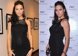 Adriana Lima mặc váy bó sát hết cỡ khi đang bầu bí