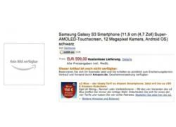 Amazon đã cho đặt hàng Samsung Galaxy S III