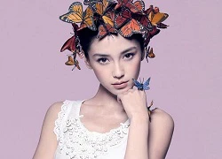 Angelababy làm điệu cùng những cánh bướm