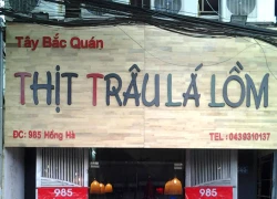 Đặc sản thịt trâu lá lồm giữa Hà Thành