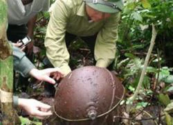 Hủy nổ an toàn quả bom nặng 100kg tại Hòa Bình