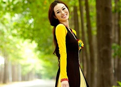 Khánh My duyên dáng trong tà áo dài Thuận Việt