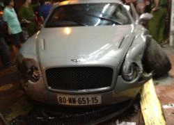 Siêu xe Bentley đâm vào nhà dân