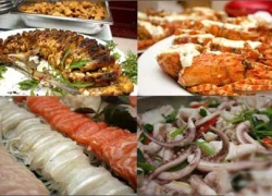 Tiệc buffet hấp dẫn tại nhà hàng Biển Đông dịp 30/4