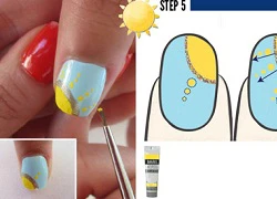 Vẽ nail ngộ nghĩnh đón nắng hè