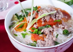 [Chế biến]-Bún canh chua thịt nạc