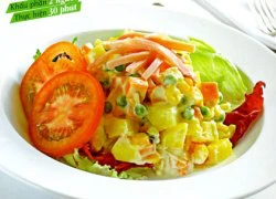 [Chế biến]-Salad Nga xốt Hollandaise