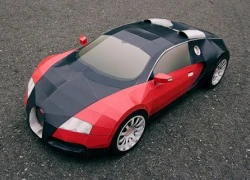 Làm xe Bugatti Veyron từ 44 tờ giấy A4