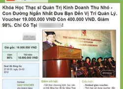 Lập lờ chương trình thạc sĩ khuyến mãi