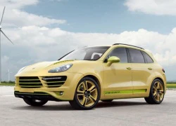 Porsche Cayenne độ màu vàng chanh độc nhất