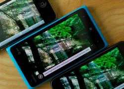 So màn hình Lumia 900 và 2 đối thủ