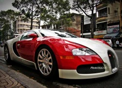 Ảnh đẹp Bugatti Veyron trên đường phố Sài Gòn