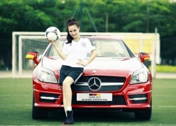 Ca sĩ Vy Oanh cùng Mercedes cổ vũ Euro 2012