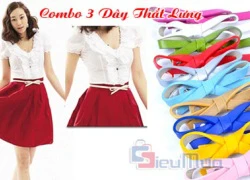 Combo 03 thắt lưng hàn quốc không dây giá chỉ có 65.000đ, nhiều màu sắc thời trang, dễ dàng kết hợp với nhiều kiểu quần áo.