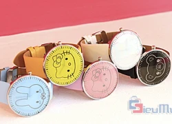 Đồng hồ Hello Kitty cho nữ giá chỉ có 59.000đ, kiểu dáng ngộ nghĩnh, dễ thương thích hợp cho các bạn nữ tuổi teen.