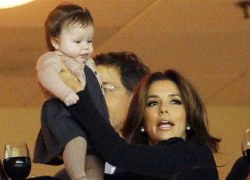 Eva Longoria làm mẹ đỡ đầu cô công chúa nhỏ nhà Becks