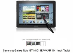 Galaxy Note 10.1 chip lõi tứ giá 549,99 USD