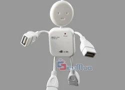 Hub USB 4 cổng hình robot giá chỉ có 51.000đ, gọn nhẹ, dễ mang theo, phụ kiện hoàn hảo cho các máy laptop ít cổng USB.