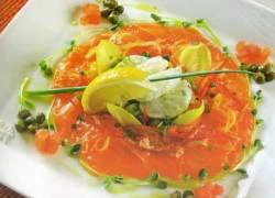 [Chế biến] - Carpaccio cá hồi vua và Ceviche tôm thẻ