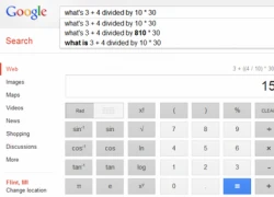 Google đưa máy tính toán vào công cụ tìm kiếm