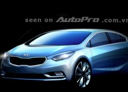 Kia Forte 2013 sẽ hiện đại và thanh lịch hơn