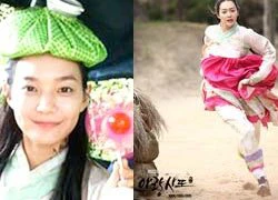 &#8216;Ma nữ&#8217; Shin Min Ah hối hả chạy tốc cả váy