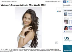 Sau Miss Universe, Hoàng My lại được chọn thi Miss World